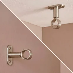 New Set di 2 supporti (L50 - Ø20 mm) opaco Tende : Bastoni, Aste E Supporti|Asta A Soffitto