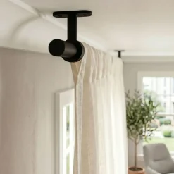 Outlet Set di 2 supporti per bastoni (L50 / Ø20 mm) Jim opaco Tende : Bastoni, Aste E Supporti|Asta A Soffitto