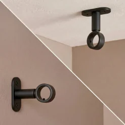 Outlet Set di 2 supporti per bastoni (L50 / Ø20 mm) Jim opaco Tende : Bastoni, Aste E Supporti|Asta A Soffitto