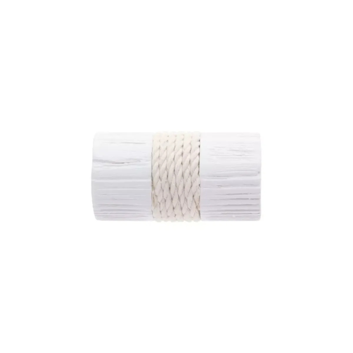 Sale Set di 2 tappi per asta in legno cerusato (D28 mm) Soren corda Tende : Bastoni, Aste E Supporti