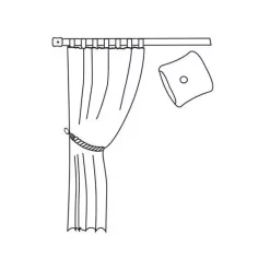 Outlet Set di 2 tappi terminali (D20) opaco Tende : Bastoni, Aste E Supporti