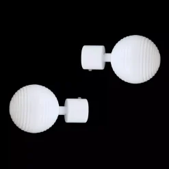 Online Set di 2 terminali (D20 mm) Globe Tende : Bastoni, Aste E Supporti