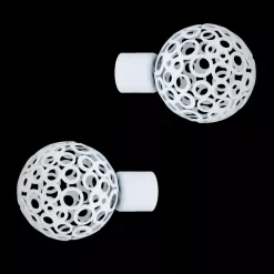 Online Set di 2 terminali (D20 mm) Jim opaco Tende : Bastoni, Aste E Supporti