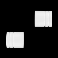 Best Set di 2 terminali legno (D28 mm) Nils Bouchon Tende : Bastoni, Aste E Supporti