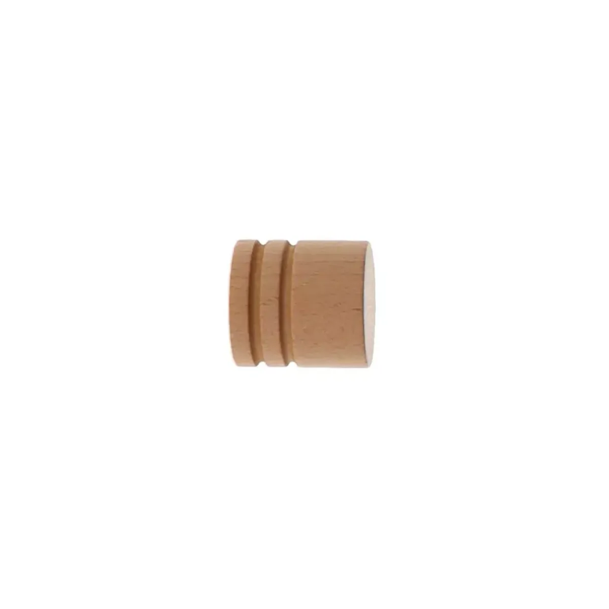 New Set di 2 terminali per asta in legno (D28 mm) Nils Verniciato Tende : Bastoni, Aste E Supporti