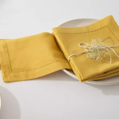 Hot Set di 4 tovaglioli Chambray Tovaglioli