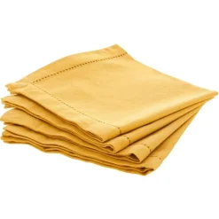 Hot Set di 4 tovaglioli Chambray Tovaglioli
