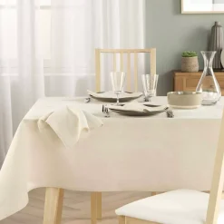 Set di 3 tovaglioli in cotone (40 x 40 cm) Serafine Ecru
