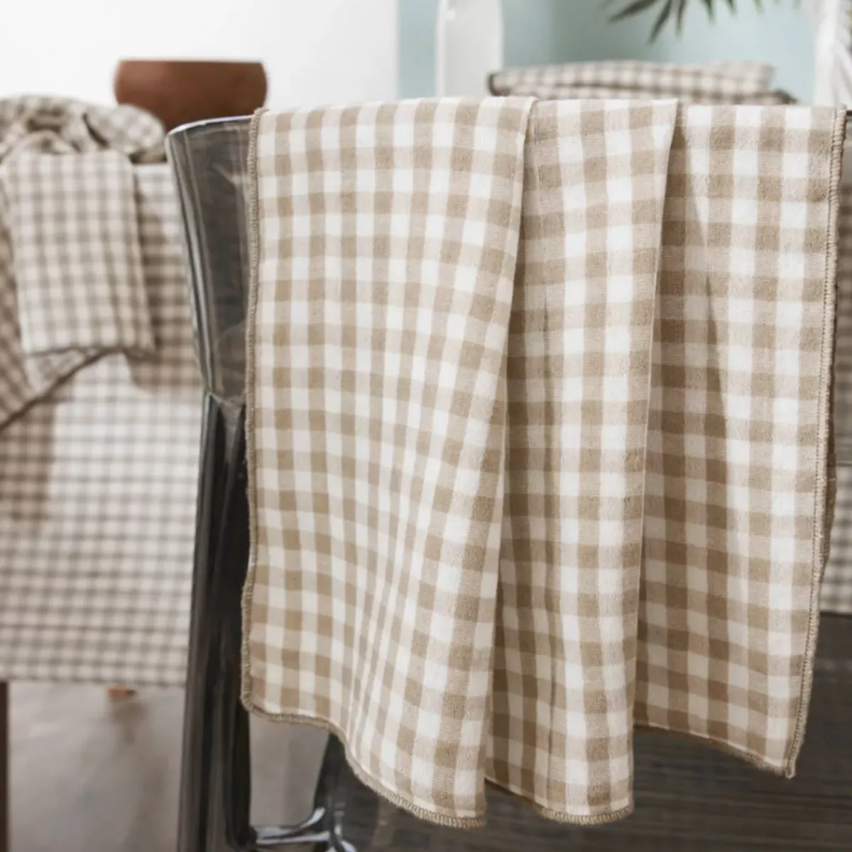 Sale Set di 3 tovaglioli in garza di cotone (40 x 40 cm) Gaïa Tovaglioli