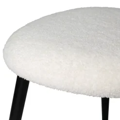 Sgabello bambino Bouclette Bianco