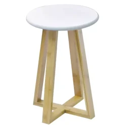 Clearance Sgabello (H43 cm) Bambù Contenitori Bagno|Pouf, Sgabelli, Bar