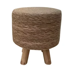 Outlet Sgabello rotondo corde (Alt 35 cm) Surabaya Pouf, Sgabelli, Bar|Pouf, Sgabelli
