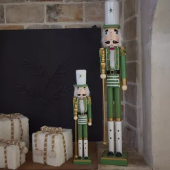 Soldatino di legno Schiaccianoci (H50 cm) Viktor Verde