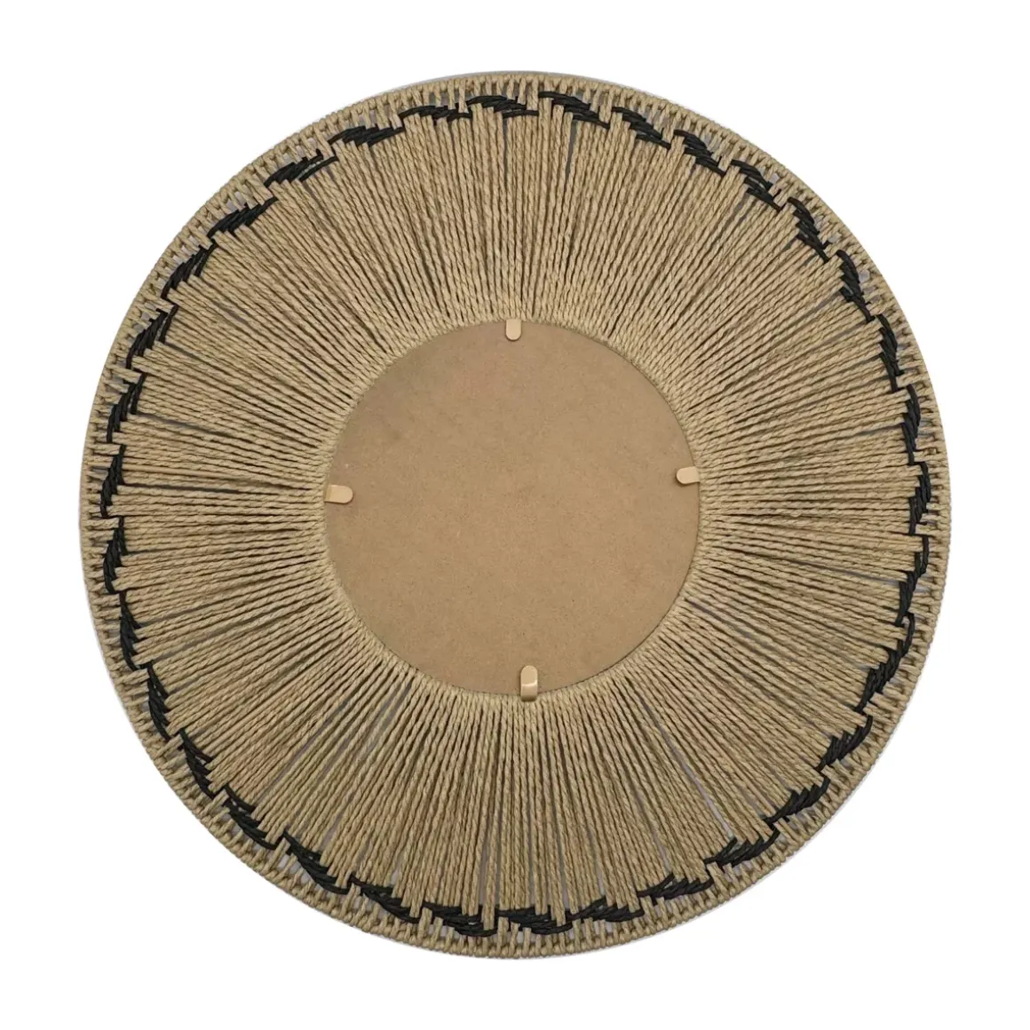Specchio da parete rotondo in corda (D65 cm) Tuvalu Naturale