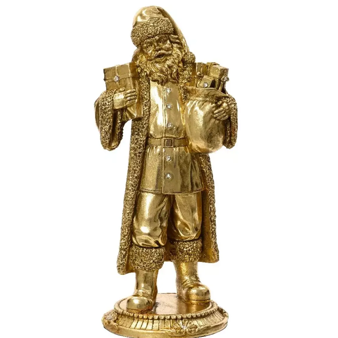 Statuina Babbo Natale (18 cm) Oro