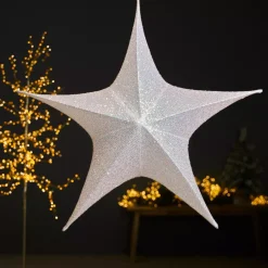 Stella di Natale da appendere (D80 cm) Natale luccicante iridescente