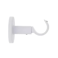 Online Supporto bastone tenda a piattina fisso (L65 / D28 mm) Lino opaco Tende : Bastoni, Aste E Supporti