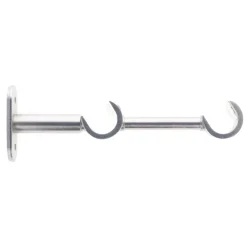 Outlet Supporto doppio per asta fissa in metallo (L16 cm / D20 mm) Jim Gutter opaco Tende : Bastoni, Aste E Supporti