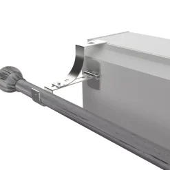 Outlet Supporto per bastone per cassettone dell'avvolgibile (L135 / D20 mm) satinato Tende : Bastoni, Aste E Supporti|Tende Trasparenti : Aste, Bastoni Supporti