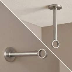Best Supporto regolabile (L155/L195 cm - Ø28 mm) opaco Tende : Bastoni, Aste E Supporti|Asta A Soffitto