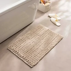 New Tappeto da bagno in cotone (50 x 80 cm) Ariel Tappeto Bagno|Biancheria Bagno