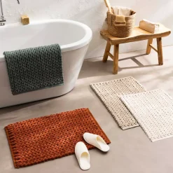 New Tappeto da bagno in cotone (50 x 80 cm) Ariel Tappeto Bagno|Biancheria Bagno