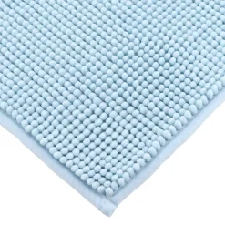 Tappeto da bagno microfibra (45 x 75 cm) Blu chiaro Tappeto Bagno|Biancheria Bagno