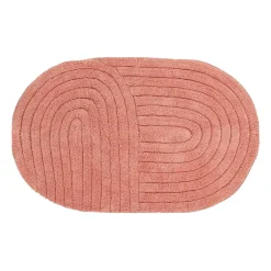 Outlet Tappeto da bagno ovale in cotone tuftato (50 x 80 cm) Boho-chic Tappeto Bagno|Biancheria Bagno