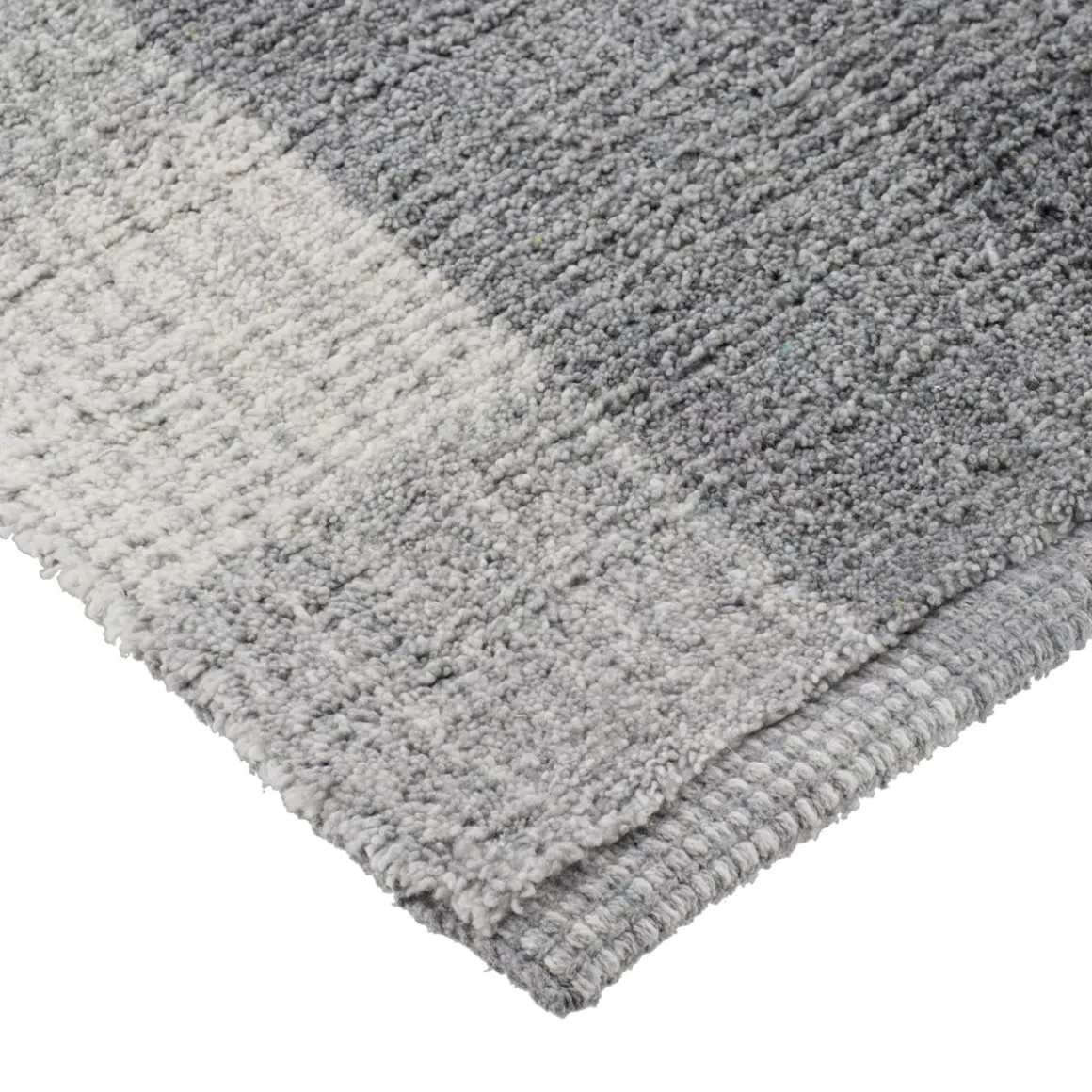 Tappeto da soggiorno cotone (45 x 90 cm) Louise Grigio
