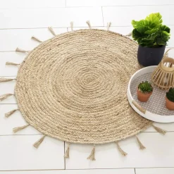 Sale Tappeto juta (Ø80 cm) Lurex Cosy Tappeti Soggiorno/Camera
