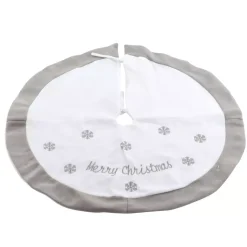 Tappeto per albero rotondo Snowflakes Merry