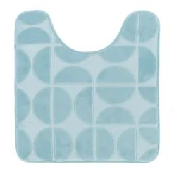 Clearance Tappeto per wc con memoria di forma (45 x 50 cm) Motivo Azzurro Tappeto Bagno|Biancheria Bagno