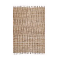 Tappeto rettangolare in juta fatto a mano (160 x 230 cm) Yuki Marrone