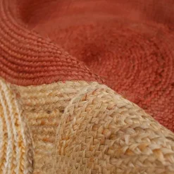 Tappeto rettangolare in juta fatto a mano (160x230 cm) Tara Terracotta