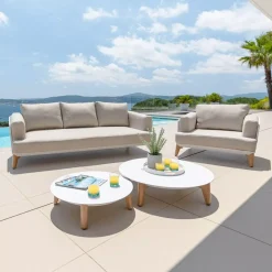 Best Tavolino basso rotonde (P86 cm) Monte Carlo Tavolini Da Giardino, Divani