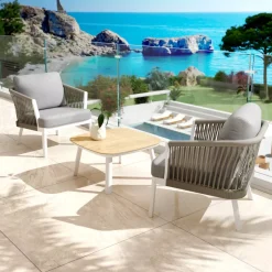Best Tavolino da giardino quadrato alluminio Amalfi Tavolini Da Giardino, Divani