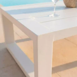 Online Tavolino da giardino rettangolare in alluminio (94 x 72 cm) Elba Tavolini Da Giardino, Divani