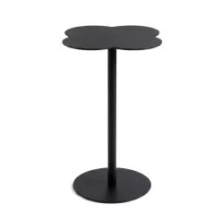 Tavolino d'appoggio in metallo (H53 cm) Lysa Nero