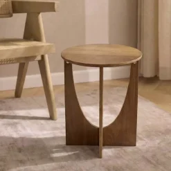 Tavolino in legno (H50 cm) Arcola Marrone
