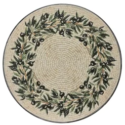 Best Tavolino rotondo in mosaico (H46 x D39 cm) Atene Tavolini Da Giardino, Divani