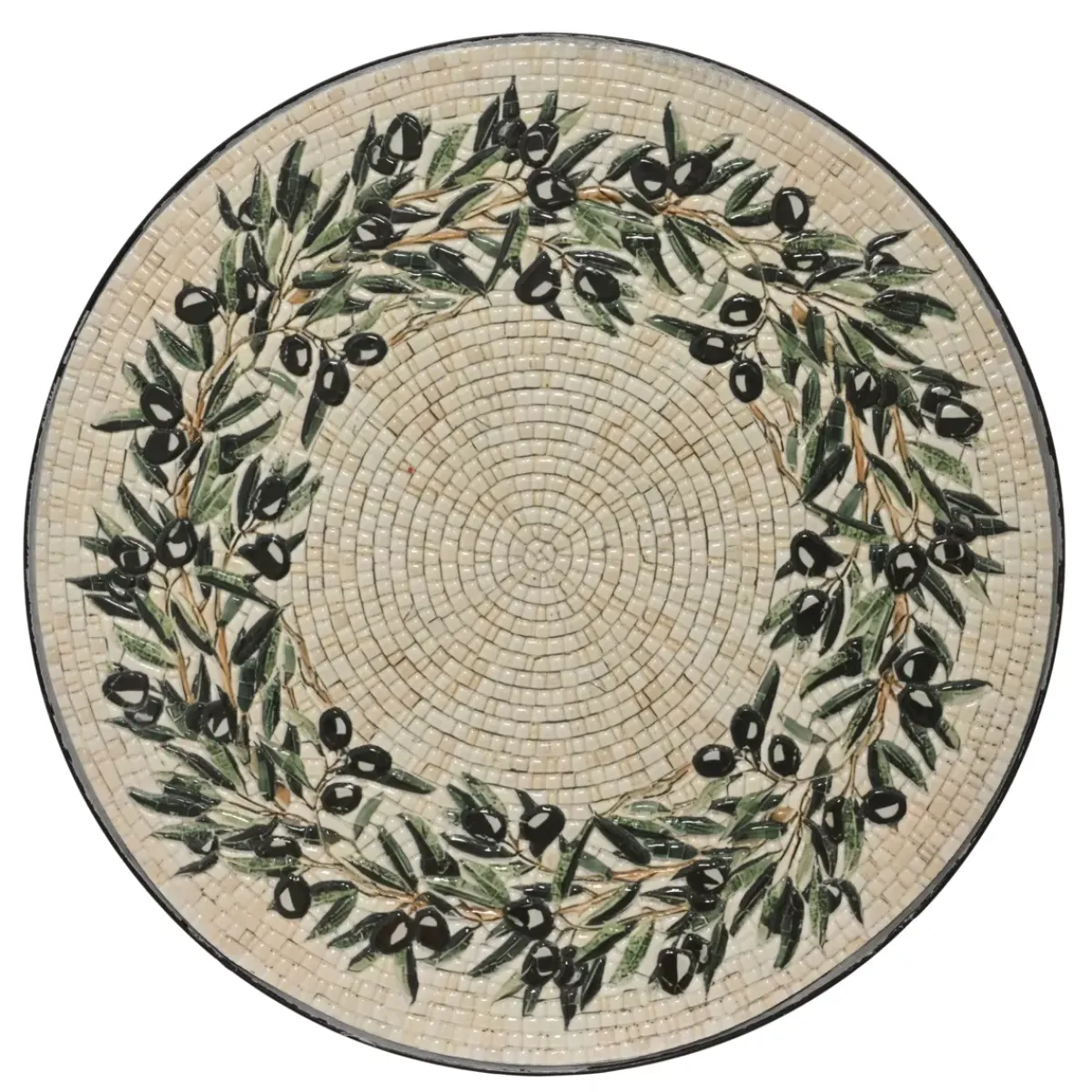 Best Tavolino rotondo in mosaico (H46 x D39 cm) Atene Tavolini Da Giardino, Divani
