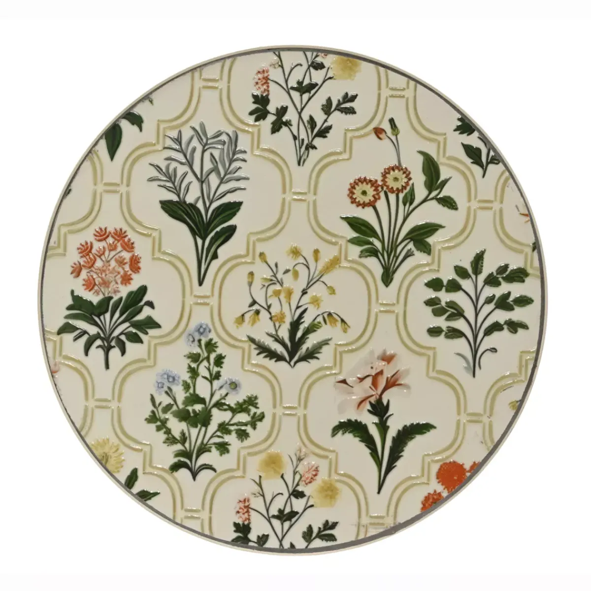 Best Tavolino rotondo in mosaico (H46 x D39 cm) Coimbra Crema Tavolini Da Giardino, Divani