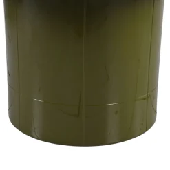 Tavolino rotondo in vetro e MDF (H42 cm) Jila Verde