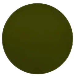 Tavolino rotondo in vetro e MDF (H42 cm) Jila Verde