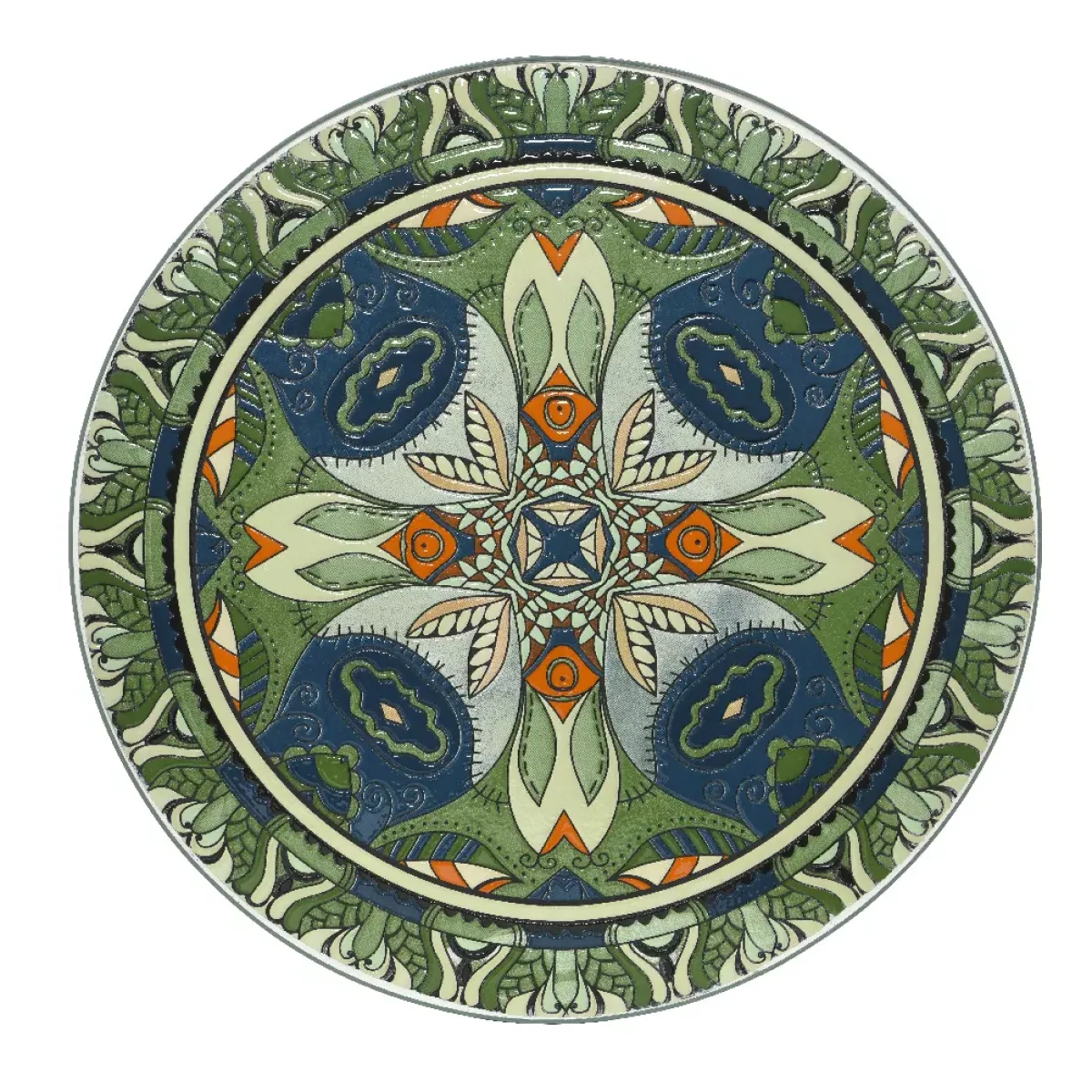 New Tavolo bistrot rotonda pieghevole mosaico (60 cm) Cancùn Salvia Salotto Da Balcone|Salotto Da Giardino