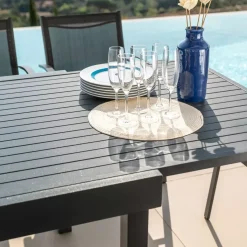 New Tavolo da giardino allungabile alluminio 12 posti (200/320 x 100 cm) Murano Grigio Salotto Da Giardino|Tavoli Da Giardino