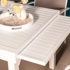 Outlet Tavolo da giardino allungabile alluminio 10 posti (135/270 x 90 cm) Murano Salotto Da Giardino|Tavoli Da Giardino
