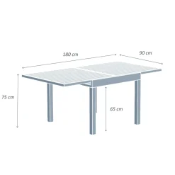 Hot Tavolo da giardino allungabile in alluminio 8 posti Murano Salotto Da Balcone|Salotto Da Giardino