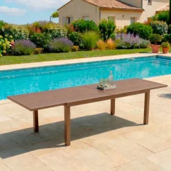 Tavolo da giardino allungabile in alluminio 10 posti (135/270 x 90 cm) Murano Salotto Da Giardino|Tavoli Da Giardino