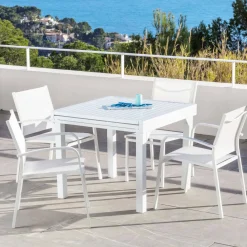 Hot Tavolo da giardino allungabile alluminio 8 posti Murano Salotto Da Balcone|Salotto Da Giardino